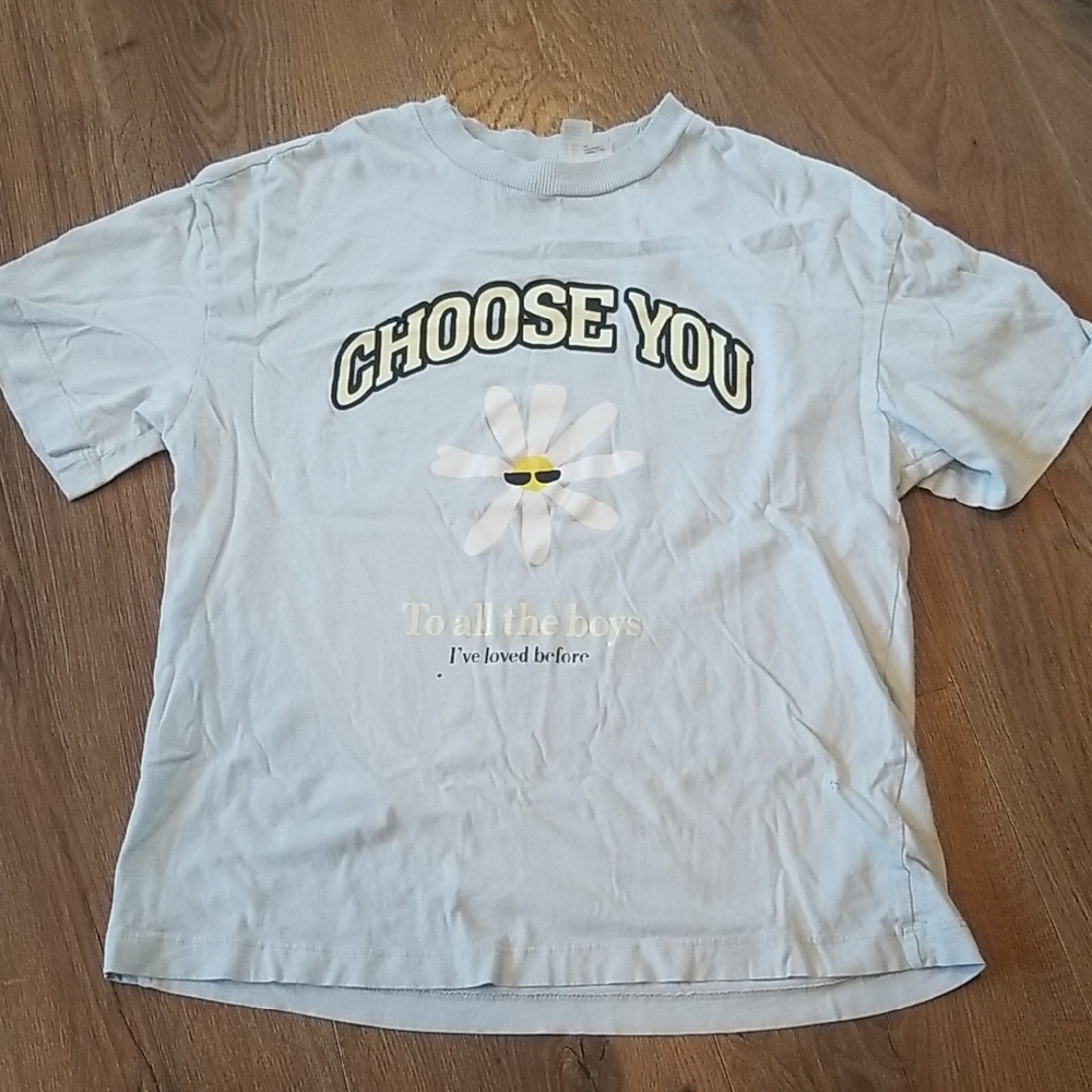 Light Blue Graphic T-Shirt